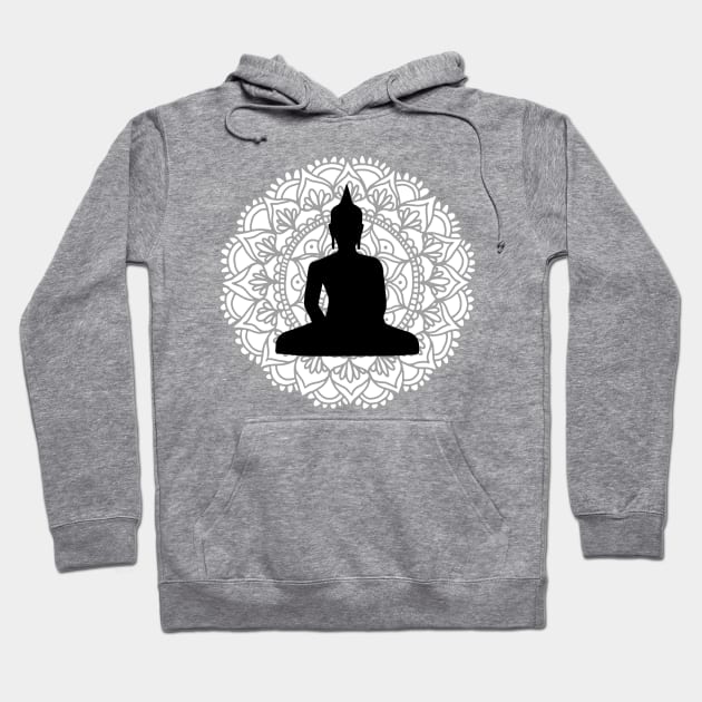 Buddha Mandala Hoodie by julieerindesigns